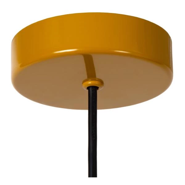 Lucide MACARONS - Hanglamp - Ø 24,5 cm - 1xE27 - Okergeel - detail 3